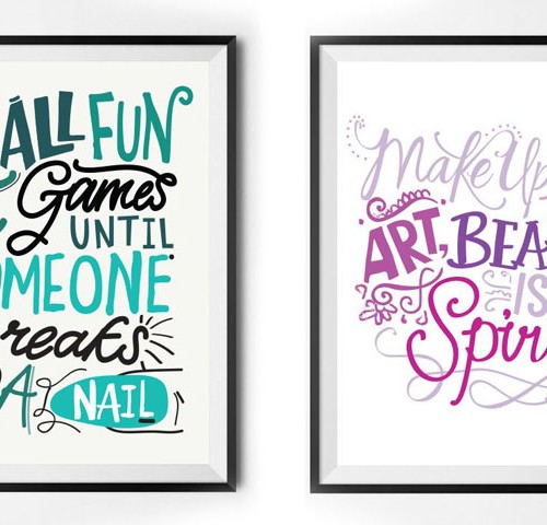 Hand Drawn Type frames