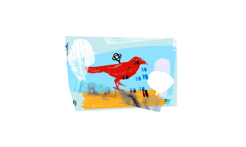 red bird