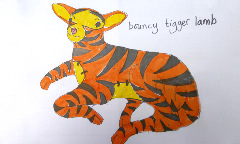 BOUNCY TIGGER LAMB